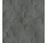 34161 - Loft 2 Hexágono Negro Galerie Papel Tapiz