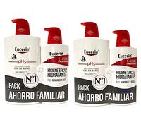 (3419586) Gel de Baño Compatible Eucerin 1000 ml + 400 ml Pack 2UN. (Total 2.800 mililitros)