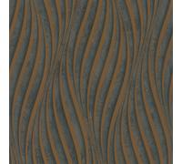 34263 - Papel Tapiz Galerie Wave Negro Cobre Texturas Urbanas