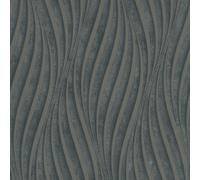 34264 - Texturas Urbanas Onda Negra Plata Galerie Papel Tapiz