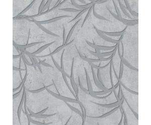 34287 - Texturas Urbanas Hoja Gris Plata Galerie Papel Tapiz
