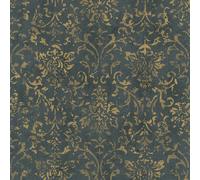 34297 - Texturas Urbanas Ornamental Negro Oro Galerie Papel Tapiz