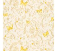 343251 - Versace Mariposas Abejas Mariquitas Oro Blanco AS Creation Papel