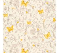 343253 - Versace Mariposas Abejas Mariquitas Blanco Naranja AS Creation Pintado