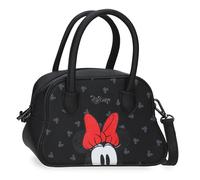Joumma Disney Bowlogue Minnie Bolso Negro 22,5x14,5x9,8 cm PU y Poliéster