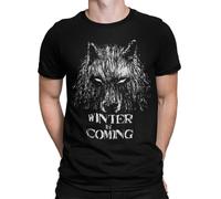 344-Camiseta Winter Is Coming (Fuacka) (Negro, M)