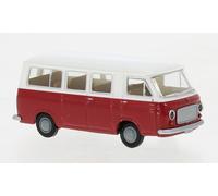 34416 Brekina HO Fiat 238 Blanco-Rojo Acristalado Año 1966 Escala 1:87
