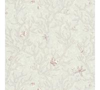 344964 - Papel Tapiz Versace Náutico Shell Coral Lila Blanco AS Creation