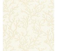 344971 - Papel Tapiz Versace Coral Marino Beige Crema AS Creation
