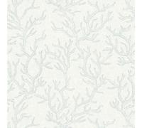 344972 - Papel Tapiz Versace Coral Marino Azul Blanco AS Creation