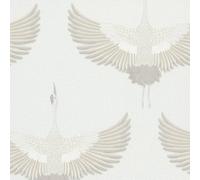 34529 - El Nuevo Libro De Diseño Pájaro Beige Galerie Papel Tapiz