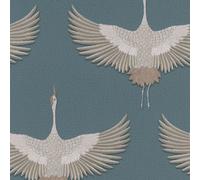 34531 - El Nuevo Diseño Libro Pájaro Azul Galerie Papel Tapiz