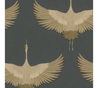 34532 - El Nuevo Diseño Libro Pájaro Oro Galerie Papel Tapiz