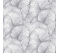 34598 - Mural De Hoja De Palma Repetible Kumano Plata Gris Galerie Papel Tapiz