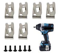 346449-3 Kit de ganchos para cinturón para herramientas eléctricas Makita - Compatible con 324705-1/346034-2/346317-0/BTD140/BTD142 - Clips de cinturón de repuesto duraderos (346449-3)