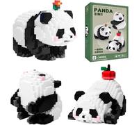 348 Piezas Panda Building Blocks, Bricks Animal Mini Bloques Construccion | Mini Panda Bloques De Construcción Juguetes Niños Building Blocks para Adultos Niños