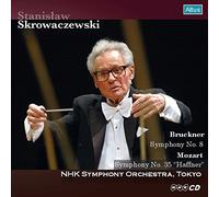 モーツァルト : 交響曲 第35番 「ハフナー」 | ブルックナー : 交響曲 第8番 (Bruckner : Symphony No.8 | Mozart : Symphony No.35 ''Haffner'' / Stanislaw Skrowaczewski | NHK Symphony Orchestra, Tokyo) [2CD] [日本語帯・解説付]