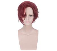 35 cm de longitud rosa blanco y rojo oscuro cosplay peluca juego Arcanum peluca corta cosplay para hombre y mujer peluca cosplay sintética peluca cabeza PL-598-2
