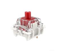 35 interruptores de teclado mecánicos lineales de 3 pines prelubricados para GPRO, adecuados para PCB intercambiables en caliente estilo cereza, que ofrecen una sensación de tecla consistente (rojo)