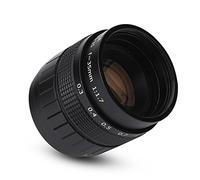 35 mm f / 1.7 Circuito Cerrado TV Lente de televisión Fotografía de Apertura Amplia Accesorio para cámara Compatible para los Soportes de Montaje C y C