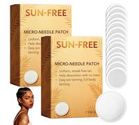 35 parches de bronceado sin sol con microagujas que brillan sin sol, para bronceado uniforme, brillo natural, para hombres y mujeres (14 unidades)