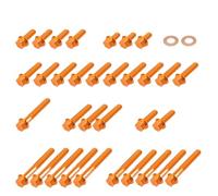 35-Piece M5 M6 Engine Bolts and Washers Kit Compatible with EXC-F 250 350 Motorcycles 2017-2022 Models