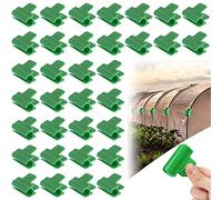 35 Piezas Abrazaderas de Invernadero, Cubierta de Fila de Película, Clip de Película de Invernadero, Clip de Aro de Túnel de Malla de Plástico, para Invernaderos, Marco, Refugios (11mm)