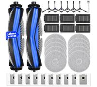 35 piezas accesorios para Ecovacs Deebot T50 Omni / T50 Pro Omni / T50 Omni y T50 Pro Omni Gen 2, 2 cepillos principales, 10 bolsas de polvo, 10 almohadillas de limpieza, 6 filtros, 6 cepillos