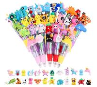 35 Piezas Bolígrafos Retráctiles 4 en 1 Bolígrafo Multicolor Detalles Cumpleaños Niños Regalos Cumpleaños Niños Colegio Bolígrafos Divertidos