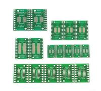 35 piezas SOP8-SOP28 a DIP IC adaptador PCB placa de conversión para SMD a DIP para ruptura, paso de 0,65 mm/1,27 mm, 7 tipos incluyendo SSOP8 TSSOP8, para prototipos y pruebas