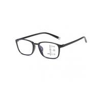 (350,Black)Multifocal Reading Glass +1.00D to +4.00D Presbyopic Glasses Light TR90 Rim