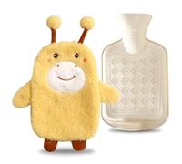 350 Ml Bolsa Agua Caliente Pequeña, Bolsa Agua Caliente Peluche Con Tapa,Niños,Peluche,Extraíble Para Su Limpieza,Apta Para Niños Y Adultos (C)