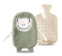 350 Ml Bolsa Agua Caliente Pequeña, Bolsa Agua Caliente Peluche Con Tapa,Niños,Peluche,Extraíble Para Su Limpieza,Apta Para Niños Y Adultos (B)