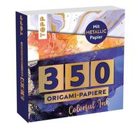 350 origami Block Colorful Ink: 350 papeles plegables (14 x 14 cm, 80 g/m²), en 25 diseños, de los cuales 50 papeles con lámina metálica, 20 páginas de Origami - Curso básico de origami, tapa blanda