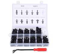 350 piezas surtidas de plástico para carrocería de coche, pasadores de empuje, sujetadores de remaches, kit de clips de moldura, juego de clips universales para automóviles con