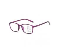 (350,Purple)Multifocal Reading Glass +1.00D to +4.00D Presbyopic Glasses Light TR90 Rim