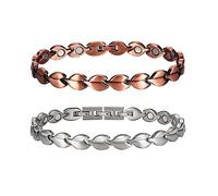 3500 Gauss - Juego de joyas magnéticas para terapia de artritis para mujer, alivia eficazmente la artritis y el dolor de talón, tiene un ligero efecto sobre la pérdida de peso y el drenaje linfático