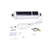 3500W Calentador de Agua Eléctrico 30-52 ℃ ABS Calentador Agua Electrico 0,03-0,5 MPa Cilíndrica Termo de Agua Electrico Control Inteligente con Pantalla LED y Manguera