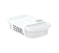 350ML Food Storage Box with Lid PE and PP Refrigerator Container Plastic Bins for Kitchen Organization Large Containers with Lids for Food