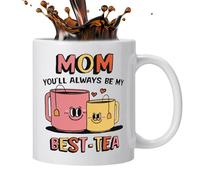 350ml Tea Mugs, Fun Mothers Day Drinkware, Novelty Ceramic Cup With Stylish Design, Home Tea Cup For Daily Use, Decorative Drinkware With Charming Print, Gift Idea For Women Friends