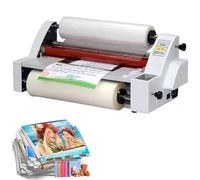 350mm Maquina Laminadora De Escritorio Laminador Película Eléctrica Plastificadora Máquina Laminadora Térmica En Frío De Doble Cara Pantalla Digital,Para Comercial En Oficina Escuela,220V