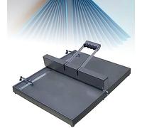 350mm Steel Paper Creaser for A4 Cardstock, herramienta de puntuación manual de precisión con guía magnética para cartas de felicitación de encuadernación, Heavy Duty Desktop Binding Machine 13.7 pulg