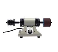 350W Leder Poliermaschine, ElektroKantenschleifmaschine 0-8000RPM, Schleifmaschine Lederpolierscheibe für alles Gegerbtes Leder