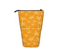 351 Bolsa De Lápices Deja Hojas De Arce Doradas En Otoño sobre Un Fondo Amarillo Estuche Telescópico para Bolígrafos con Cremallera Oficina Estuche De Lápices Pequeña Estuche De Papelería