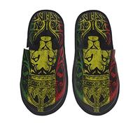 351 Hombre Mujer Zapatillas De Estar Por Casa Raggae Rasta Rey León Marihuana Pantuflas Antideslizante Zapatillas De Invierno Cómodo Zapatos De Estar Para Interior Casa Exterior L