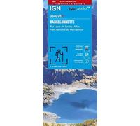 3540OTR Barcelonnette - Pra Loup - Le Sauze - Allos - Parc National Du Mercantour (Resistante): 1:25000 (TOP 25R)