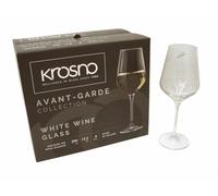 (35829) LOTE 6 COPAS CRISTAL TRANSPARENTE VINO BLANCO 390ML KROSNO AVANT GARDE