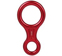 35KN Anillo de Rappel Descenso, Descensor de Escalada Figura 8 de Aleación de Aluminio para Montañismo en Roca al Aire Libre Rescate Trabajo Aéreo, Rojo