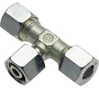 35L Acero Galvanizado En Zinc Conector En Forma De T Con Giratorio 160 Bar Ajustable ISO 8434-1