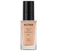 ALCINA Natural Skin Foundation Light - 1 x 35 ml - Efecto segunda piel - Opacidad de construcción individual - Acabado natural satinado - Todos los tipos de piel - Con ácido hialurónico y manteca de